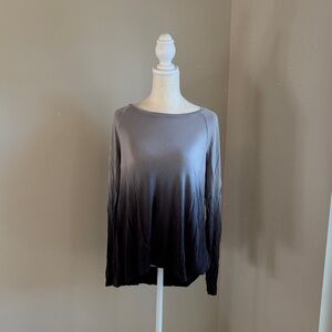 Hollister Gradient Black and Gray Women's Top